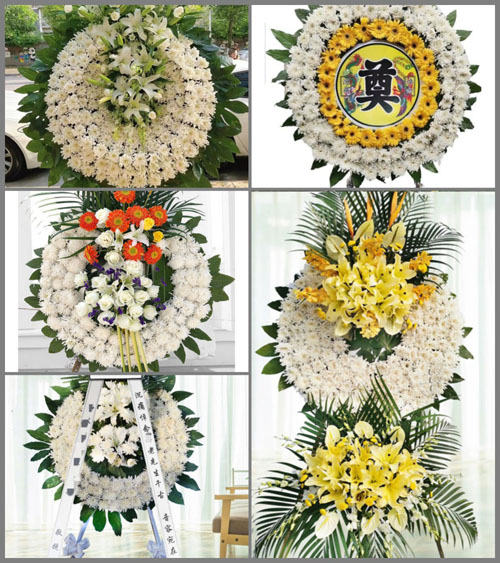 河南南阳镇平县杨营镇岁坡村花圈速递